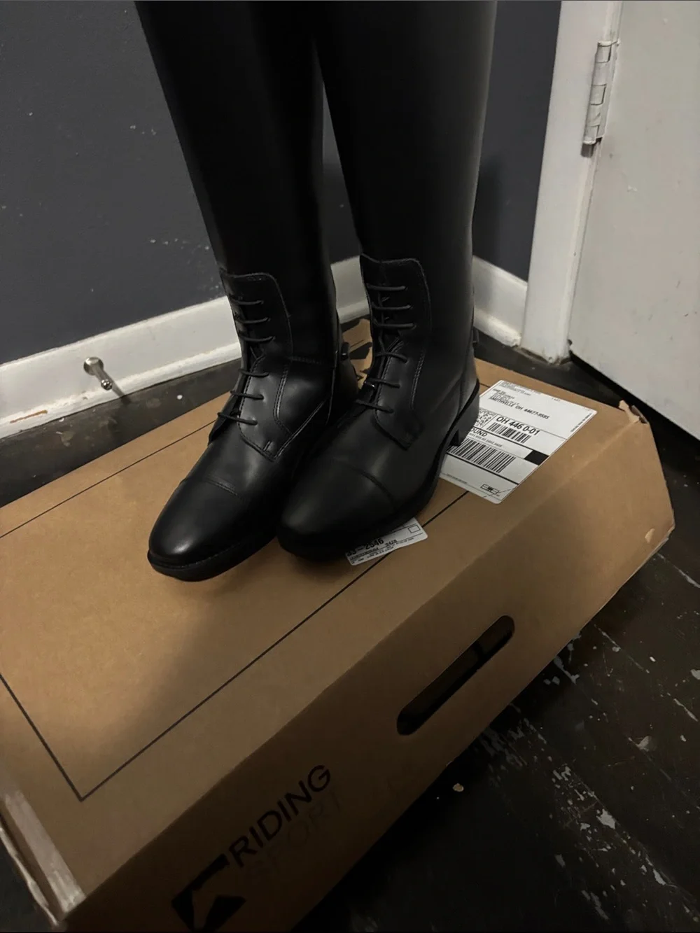 Classic Black Over-the-Knee Riding Boots - Unbranded